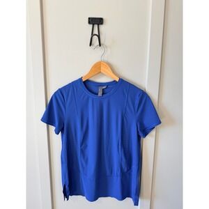 Sweaty Betty Women's Royal Blue  Short Sleeve Athletic Training Top Size S